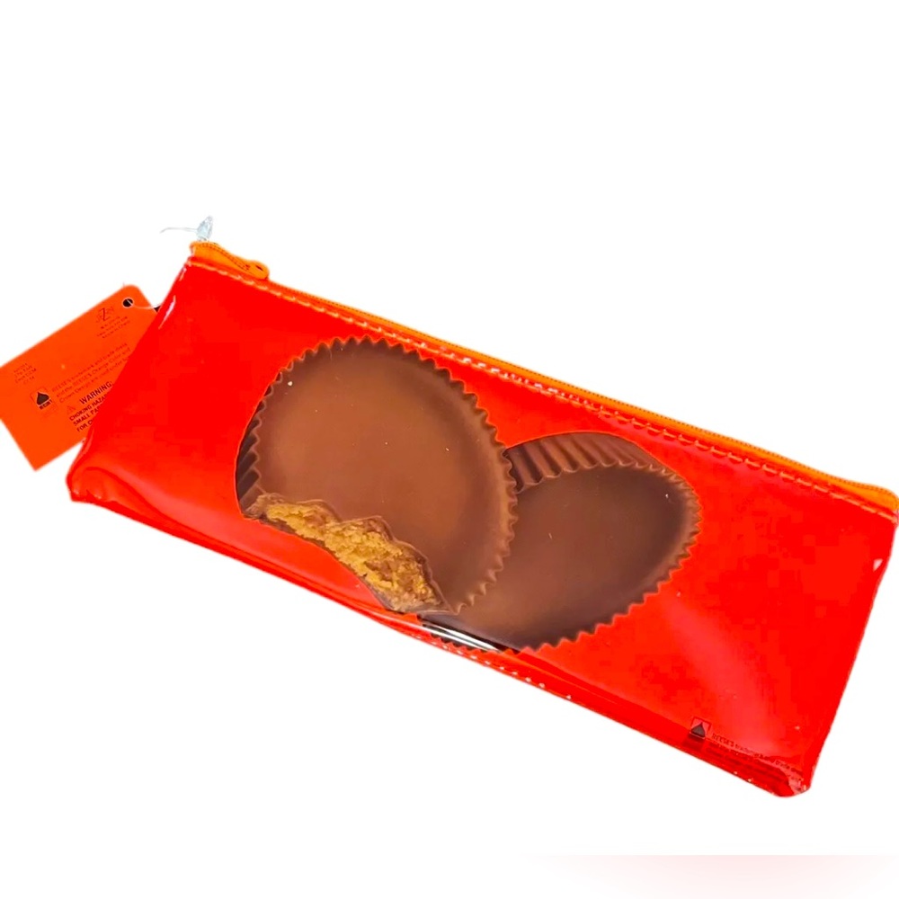 NWT Reese’s Peanut Butter Cup Zippered Pouch Pencil Pen Case - Picture 3 of 3